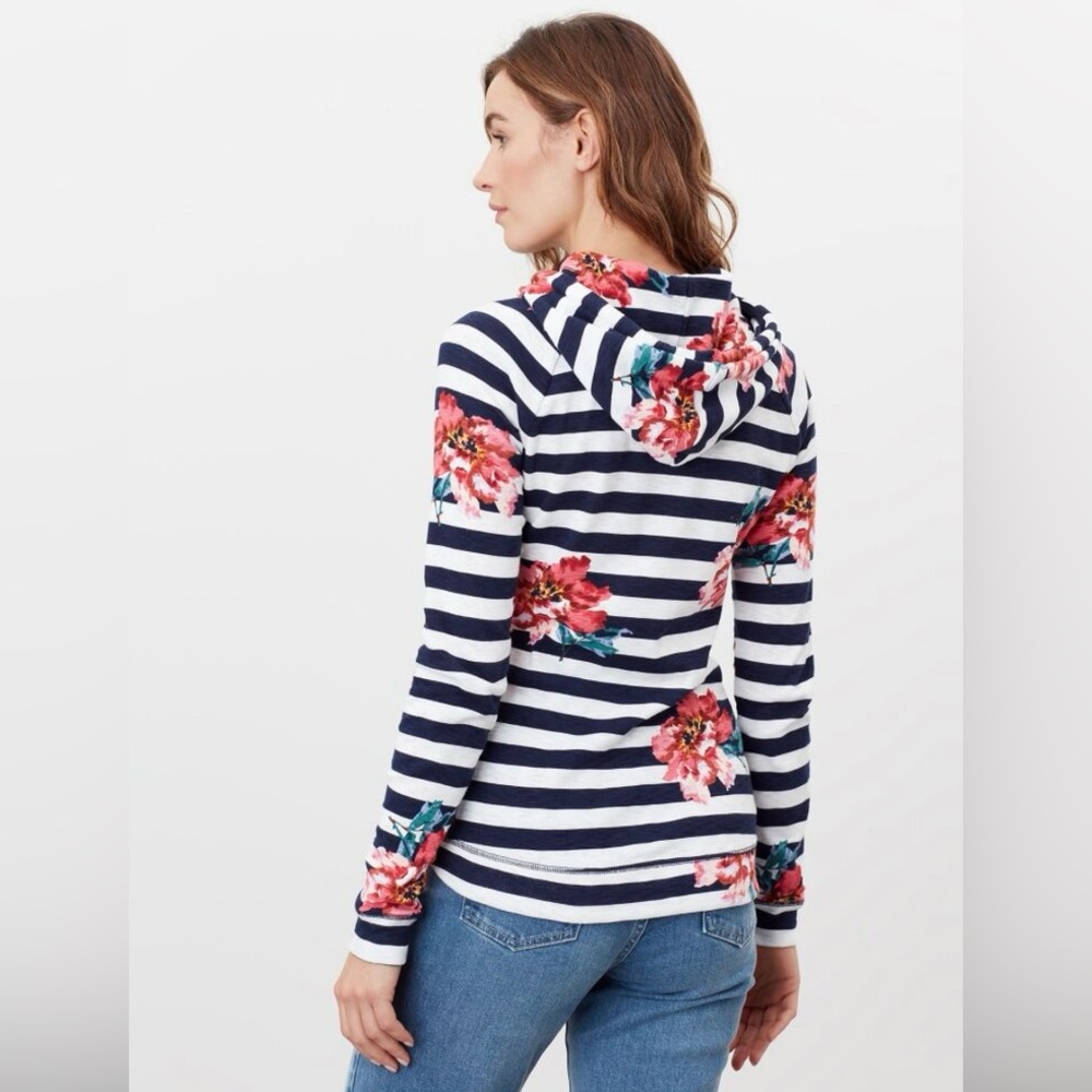 BRAND NEW WOMEN'S SIZE 6 JOULES MARLSTON PRINT HOODED SWEATSHIRT